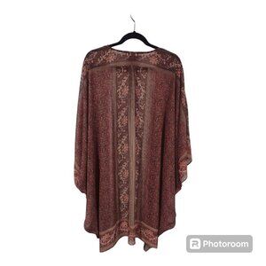 Indigo Soul Brown/Orange Kimono Size XL